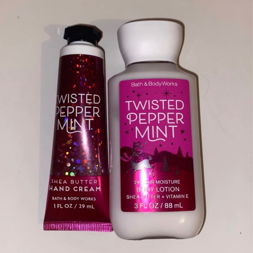 Bath and Body Works Twisted Peppermint Travel Set